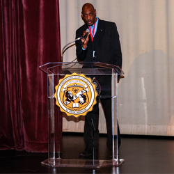  West High Principal Dr. Demetrius Adams Receives The Distinguished Faculty Award from Harris-Stowe 